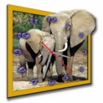 Часы "Слоны"