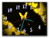 Часы "Желтые бабочки"