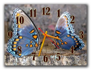 Часы "Пара бабочек"