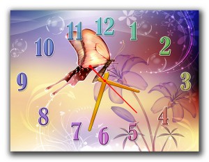 Часы "Необычная бабочка"