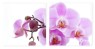 Картина диптих "Розовая орхидея"